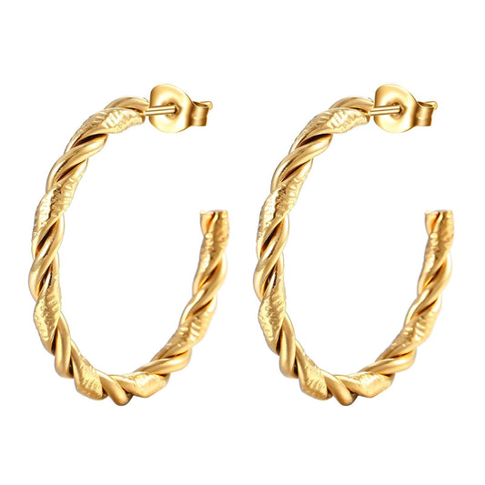 Boujee Essence twist of fate earrings - gold