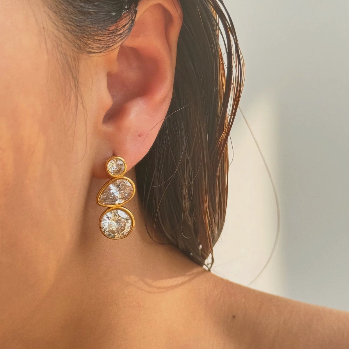 Drop Stud Earrings
