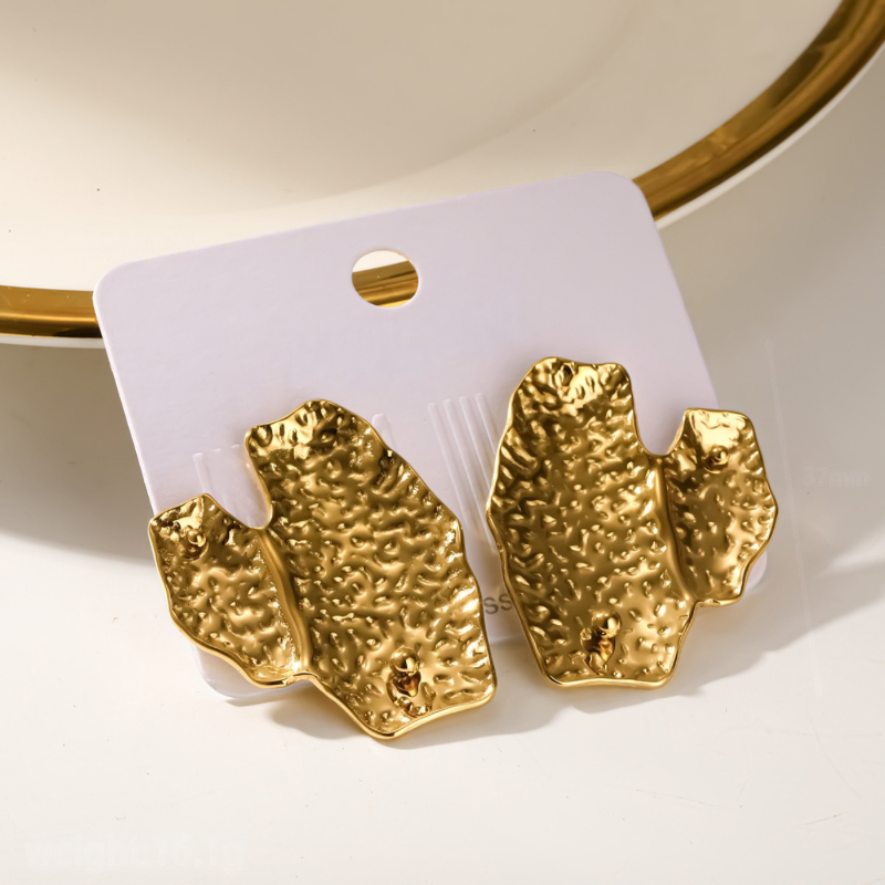 Gold Heart Earrings