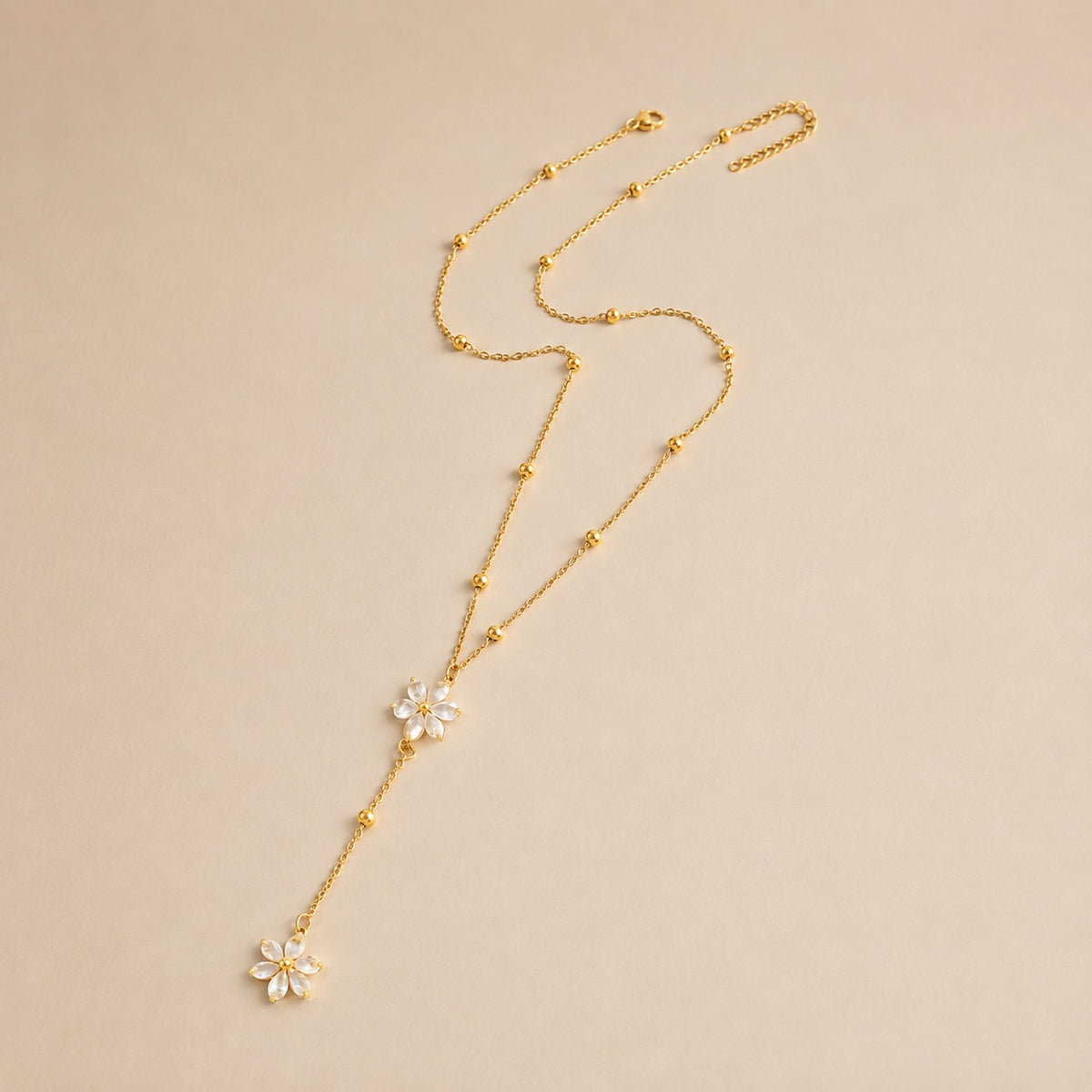 Long Mini Flower Necklace