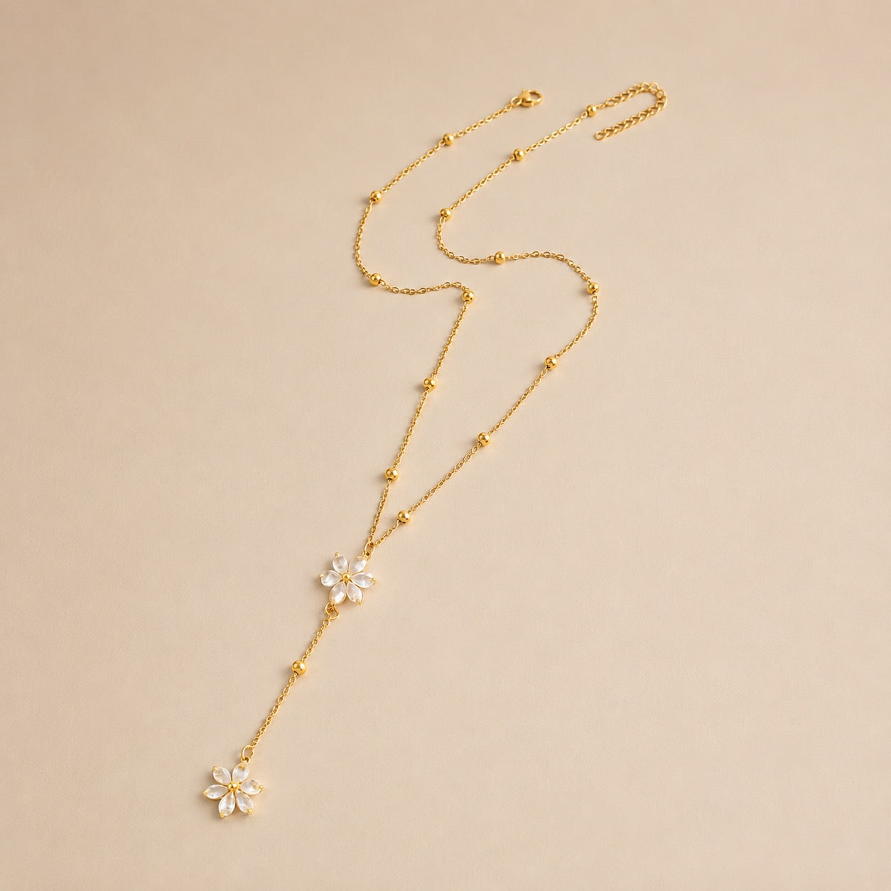 Long Mini Flower Necklace
